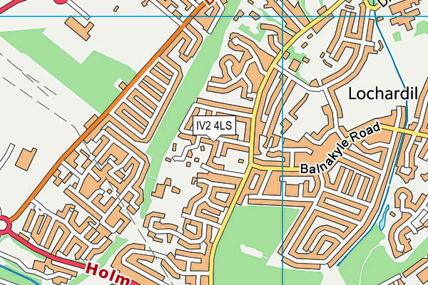 IV2 4LS map - OS VectorMap District (Ordnance Survey)