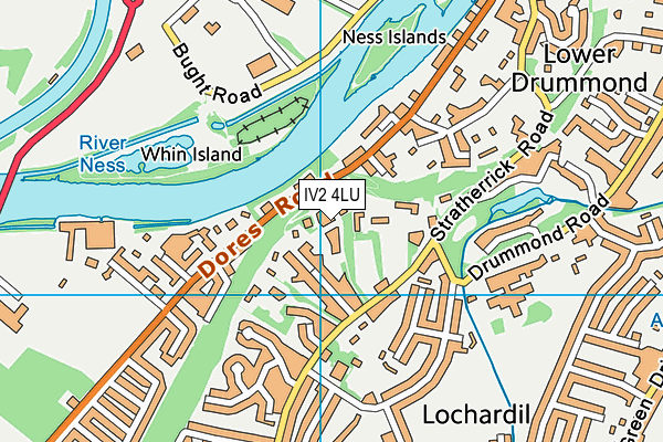 IV2 4LU map - OS VectorMap District (Ordnance Survey)