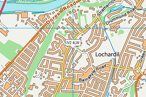 IV2 4LW map - OS VectorMap District (Ordnance Survey)