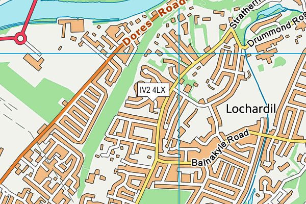 IV2 4LX map - OS VectorMap District (Ordnance Survey)