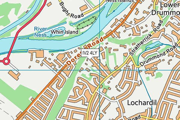 IV2 4LY map - OS VectorMap District (Ordnance Survey)