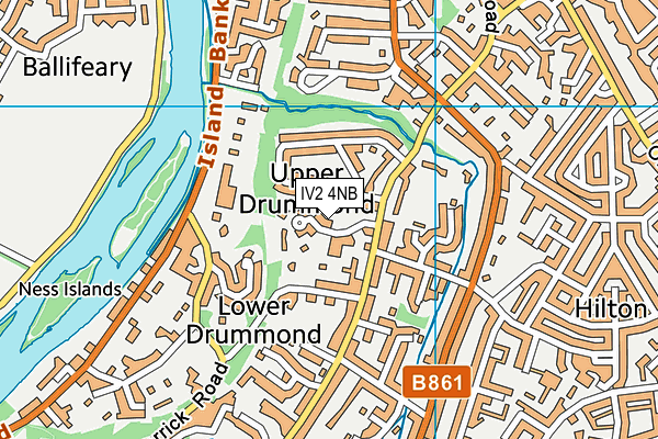 IV2 4NB map - OS VectorMap District (Ordnance Survey)