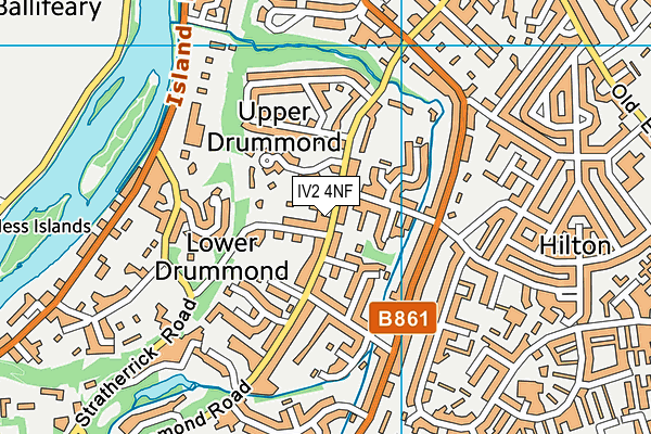 IV2 4NF map - OS VectorMap District (Ordnance Survey)