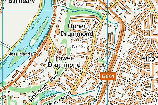 IV2 4NL map - OS VectorMap District (Ordnance Survey)