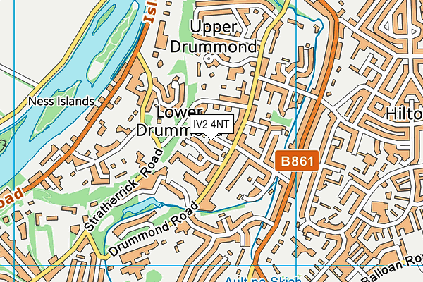 IV2 4NT map - OS VectorMap District (Ordnance Survey)