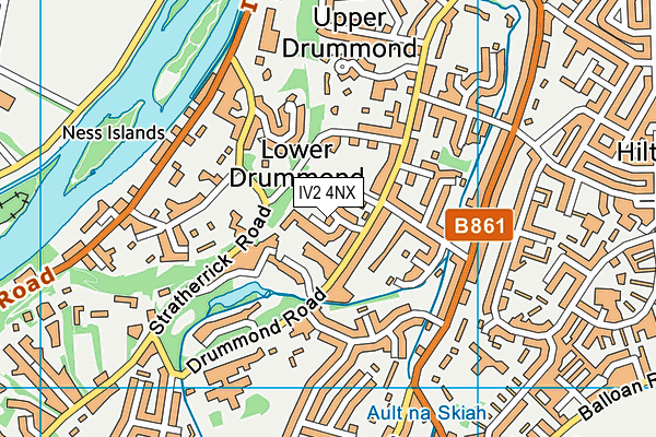 IV2 4NX map - OS VectorMap District (Ordnance Survey)