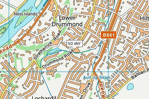 IV2 4NY map - OS VectorMap District (Ordnance Survey)