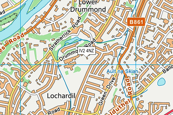 IV2 4NZ map - OS VectorMap District (Ordnance Survey)