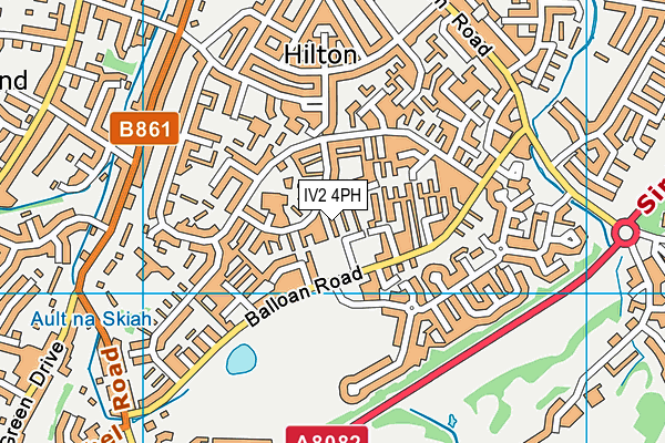 IV2 4PH map - OS VectorMap District (Ordnance Survey)