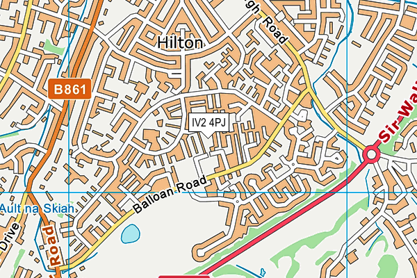 IV2 4PJ map - OS VectorMap District (Ordnance Survey)