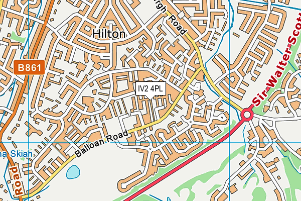 IV2 4PL map - OS VectorMap District (Ordnance Survey)