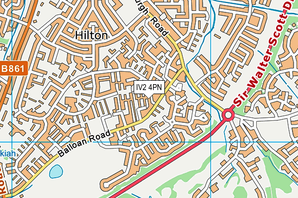 IV2 4PN map - OS VectorMap District (Ordnance Survey)