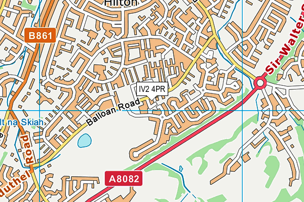 IV2 4PR map - OS VectorMap District (Ordnance Survey)