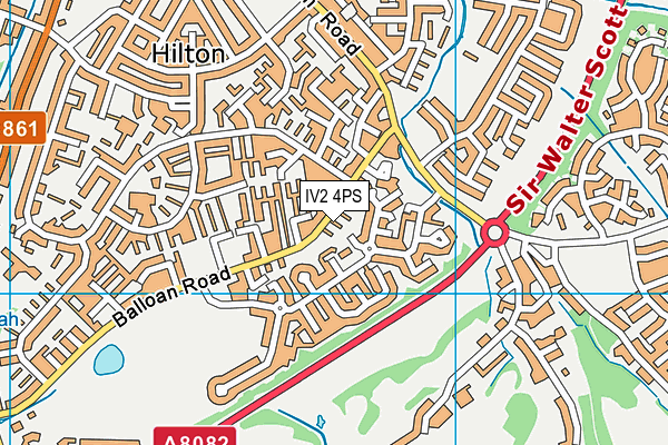 IV2 4PS map - OS VectorMap District (Ordnance Survey)