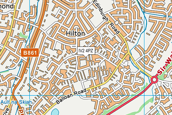 IV2 4PZ map - OS VectorMap District (Ordnance Survey)