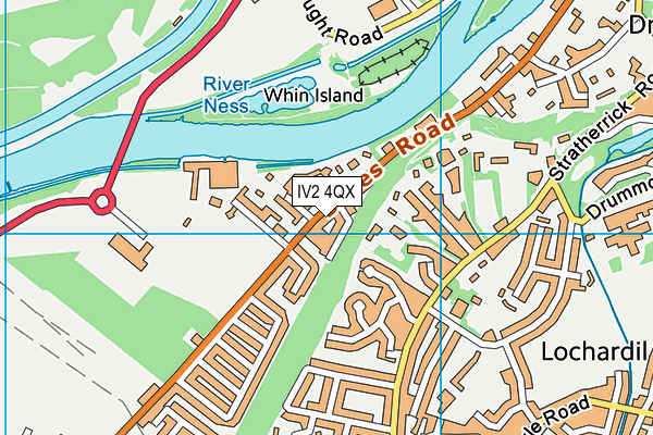 IV2 4QX map - OS VectorMap District (Ordnance Survey)