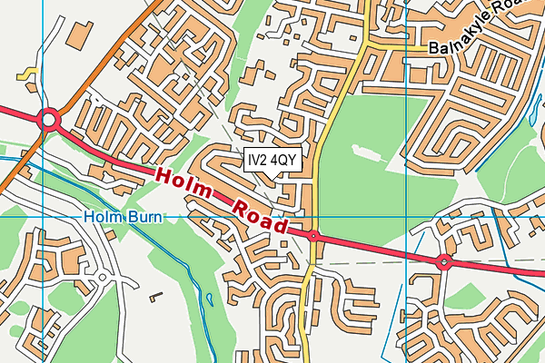 IV2 4QY map - OS VectorMap District (Ordnance Survey)