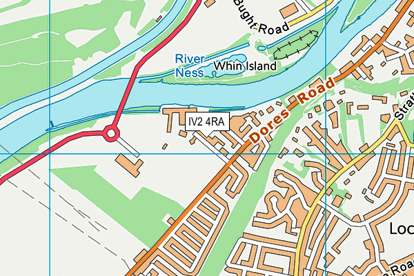 IV2 4RA map - OS VectorMap District (Ordnance Survey)