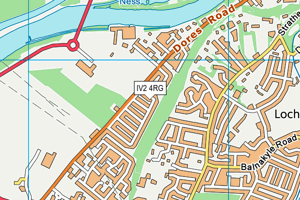 IV2 4RG map - OS VectorMap District (Ordnance Survey)