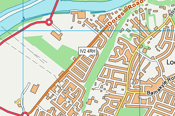 IV2 4RH map - OS VectorMap District (Ordnance Survey)