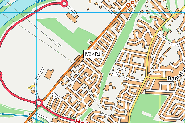 IV2 4RJ map - OS VectorMap District (Ordnance Survey)