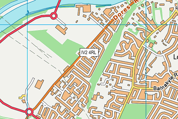 IV2 4RL map - OS VectorMap District (Ordnance Survey)