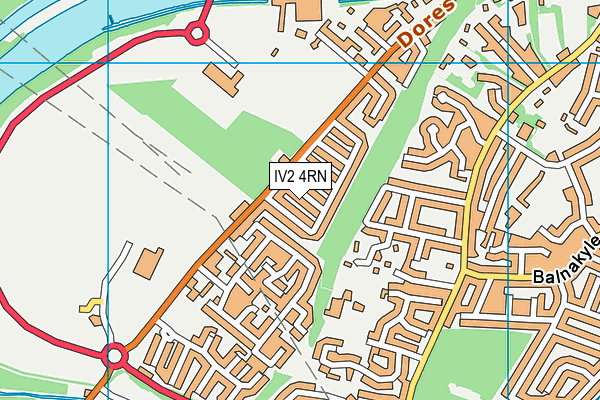 IV2 4RN map - OS VectorMap District (Ordnance Survey)