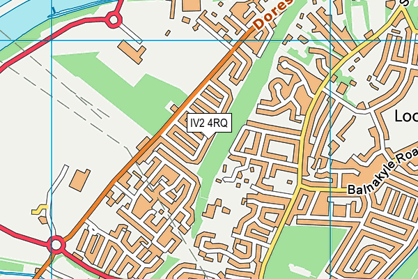 IV2 4RQ map - OS VectorMap District (Ordnance Survey)