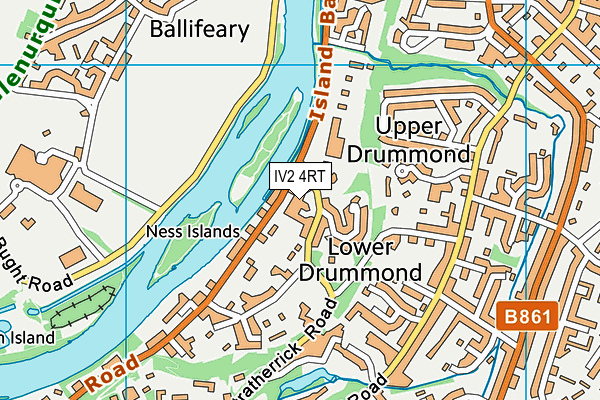 IV2 4RT map - OS VectorMap District (Ordnance Survey)