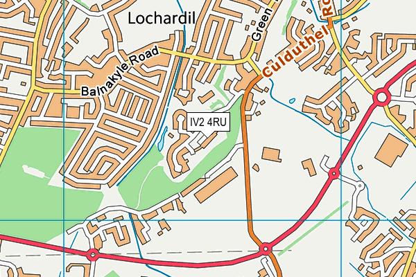 IV2 4RU map - OS VectorMap District (Ordnance Survey)