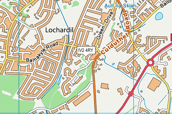 IV2 4RY map - OS VectorMap District (Ordnance Survey)