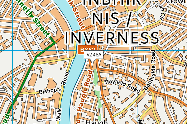 IV2 4SA map - OS VectorMap District (Ordnance Survey)