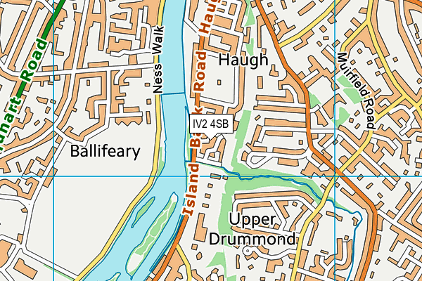 IV2 4SB map - OS VectorMap District (Ordnance Survey)