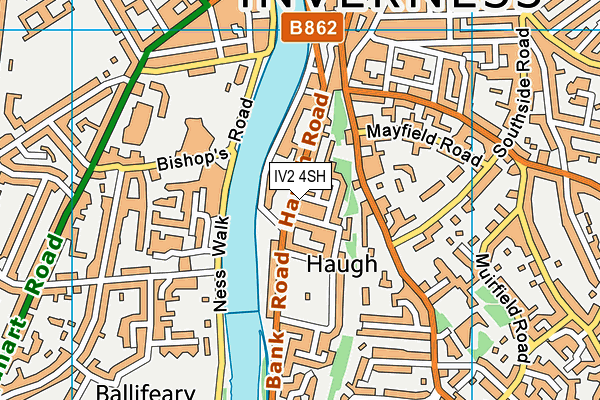 IV2 4SH map - OS VectorMap District (Ordnance Survey)