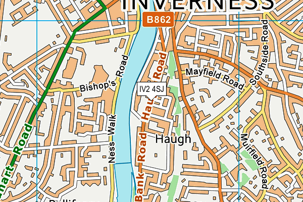 IV2 4SJ map - OS VectorMap District (Ordnance Survey)