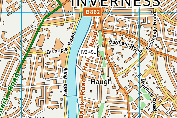 IV2 4SL map - OS VectorMap District (Ordnance Survey)