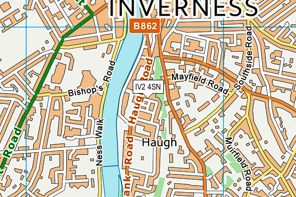 IV2 4SN map - OS VectorMap District (Ordnance Survey)