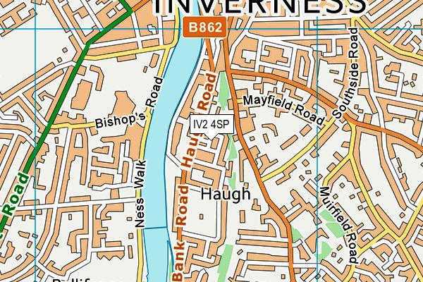 IV2 4SP map - OS VectorMap District (Ordnance Survey)