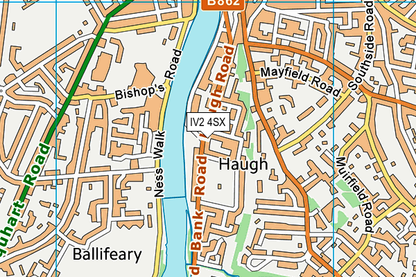 IV2 4SX map - OS VectorMap District (Ordnance Survey)