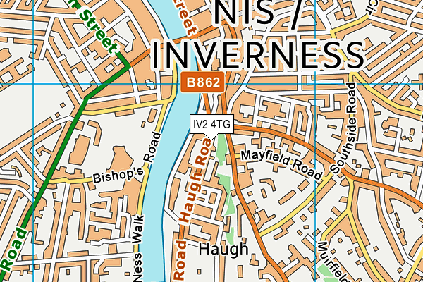 IV2 4TG map - OS VectorMap District (Ordnance Survey)