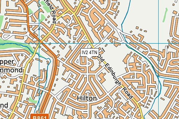 IV2 4TN map - OS VectorMap District (Ordnance Survey)