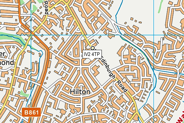 IV2 4TP map - OS VectorMap District (Ordnance Survey)
