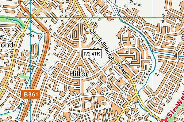 IV2 4TR map - OS VectorMap District (Ordnance Survey)