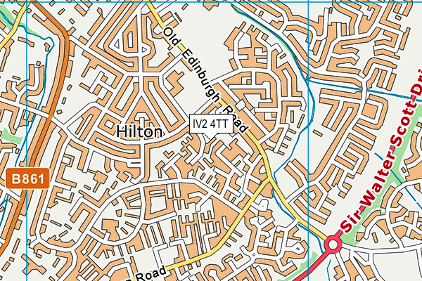 IV2 4TT map - OS VectorMap District (Ordnance Survey)