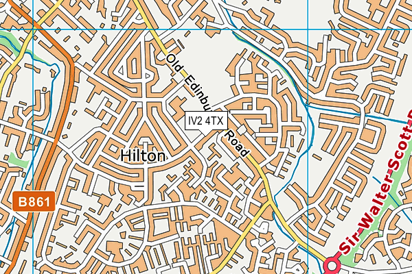 IV2 4TX map - OS VectorMap District (Ordnance Survey)