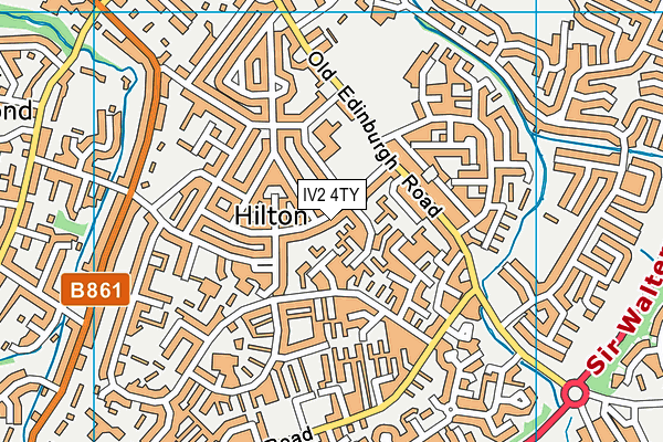 IV2 4TY map - OS VectorMap District (Ordnance Survey)