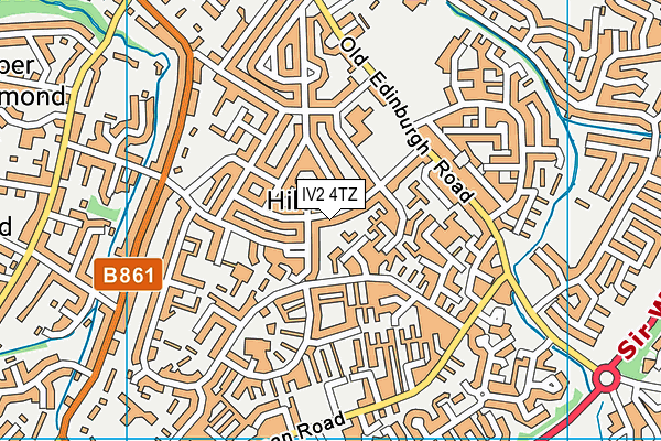 IV2 4TZ map - OS VectorMap District (Ordnance Survey)