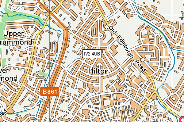 IV2 4UB map - OS VectorMap District (Ordnance Survey)