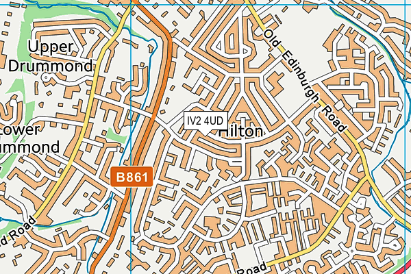 IV2 4UD map - OS VectorMap District (Ordnance Survey)