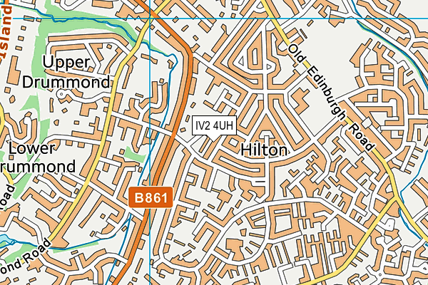 IV2 4UH map - OS VectorMap District (Ordnance Survey)